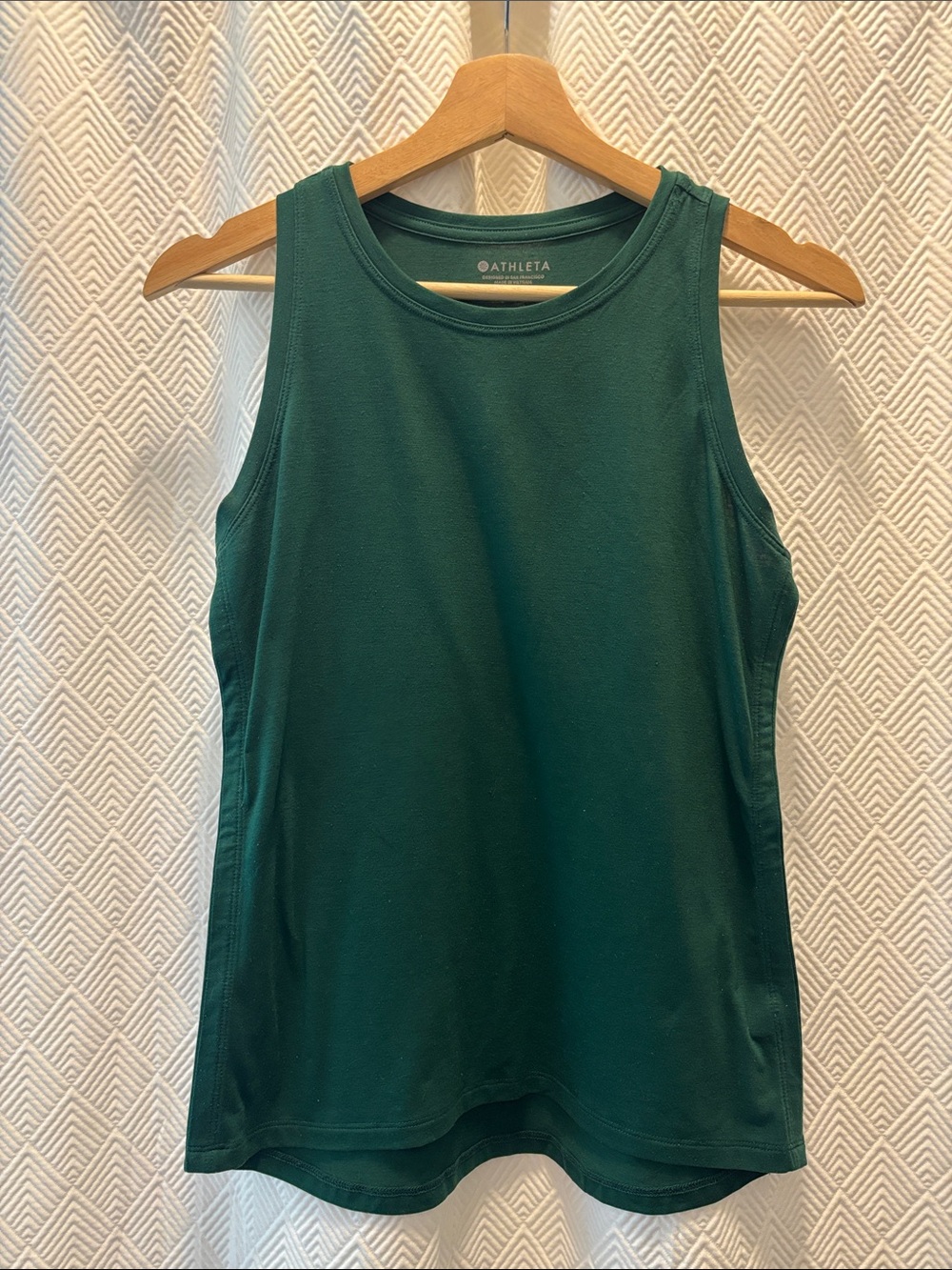 ATHLETA Green Tank Top XS Petite Athletic